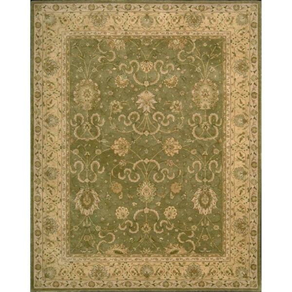 Nourison Heritage Hall Area Rug Collection Green 5 Ft 6 In. X 8 Ft 6 In. Rectangle 99446582447
